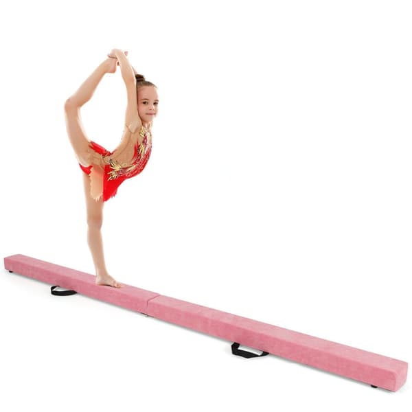 Gulv Balancebjælke, 82,5x4x2,5 tommer, Pink