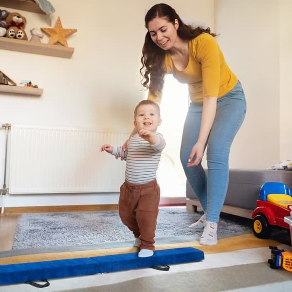 Gulv Balancebjælke, 82,5x4x2,5 tommer, Blå
