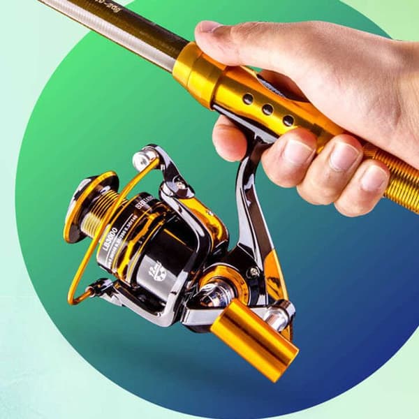 Fiskespö - CONFOZEN - 2,7m - Kol - 3000 metallrulle - Slitstark