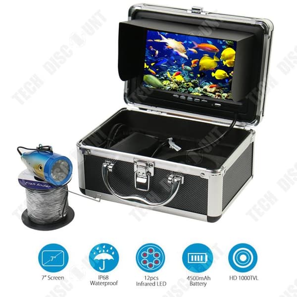 TD® 7 tum 20 meter fishfinder HD visuell fiskeenhet undervattenskamera fishfinder fiskeutrustning kamera undervattensövervakning