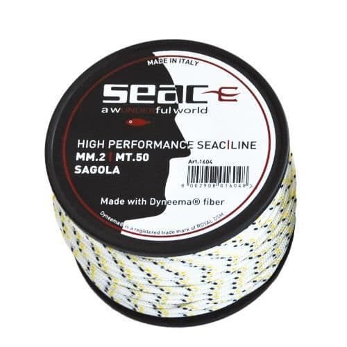 Seac dyneema tråd/fläta diameter 2 mm motstånd 250 Kg, mt 50 - 1604