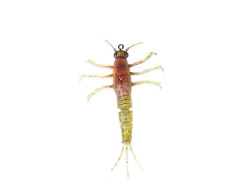 SG 3D TPE Mayfly Nymph 5cm 2.5g 1pcs 02-Olive
