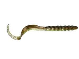 SG LB Rib Worm 110mm Green Silver 8pcs