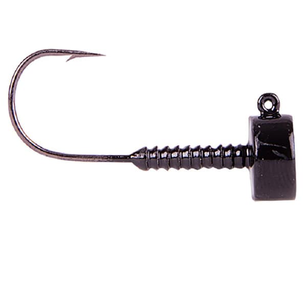 Lunker City Ned Head 10g, 2/0 - Black - 3pcs