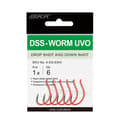 Miniatyrbilde 1 av 2: BKK DSS-WORM UVO #1 Dropshot/Rig Hook 6-pack