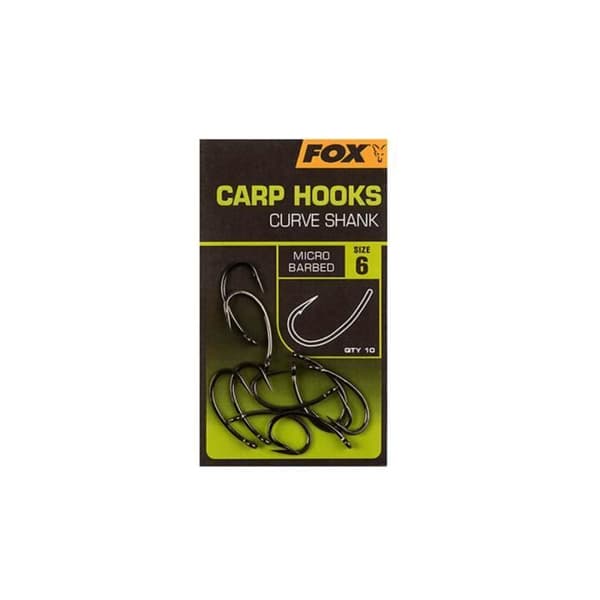 Fox Curve Shank storlek 2 Eye Hook Fishing Rig Lures Predator Sea Surfcasting