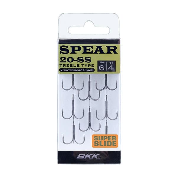 BKK SPEAR-20 SS #6 Treble Hook 8-pack