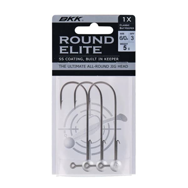 BKK Round Elite Jig Head 10g - 4/0# 3-pack
