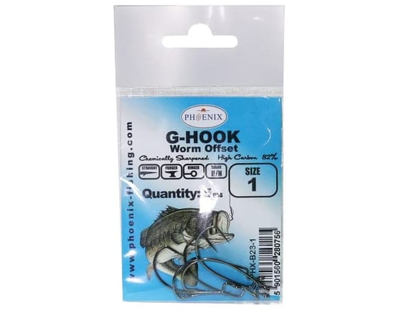 OFFSET G-HOOK KROGE - #1 - KEMISK SLIPPEDE - PHX-B23-1 - 5 stk.