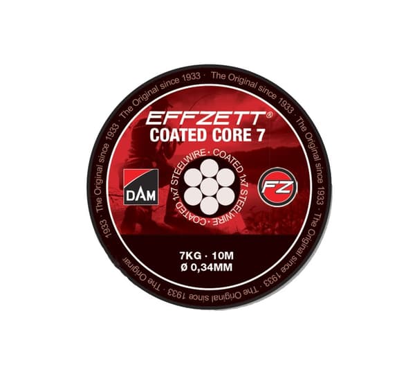 Ledarmaterial Effzett belagd kärna 7 0,67 mm 20 kg 10 m 56421 | SVS56421