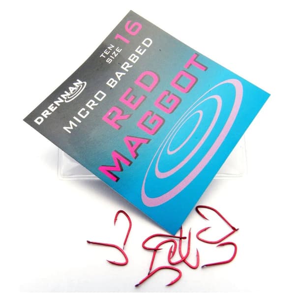 Drennan Rød MAGGOT MIKRO PIGNHÅG NR.16 HSRMGM016 |HSRMGM016