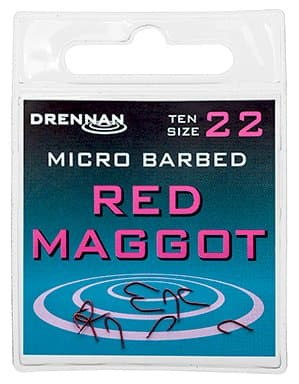 Koukku Drennan Red MAGGOT MICRO BARBED NR.18 HSRMGM018 |HSRMGM018