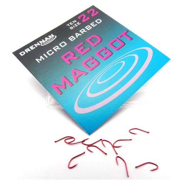 Drennan Red MAGGOT MICRO BARBED krog nr. 22 HSRMGM022 | HSRMGM022