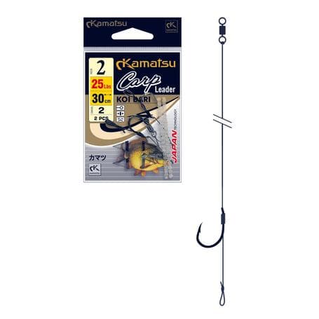 Kamatsu Carp Leader KOI BARI 6BLNO 25cm/25Lbs LEADER |500300306