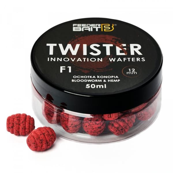 Feeder Bait Twister WAFTERS 12 mm TWISTER F1 - BLOODY BAIT & HEMP 75ml