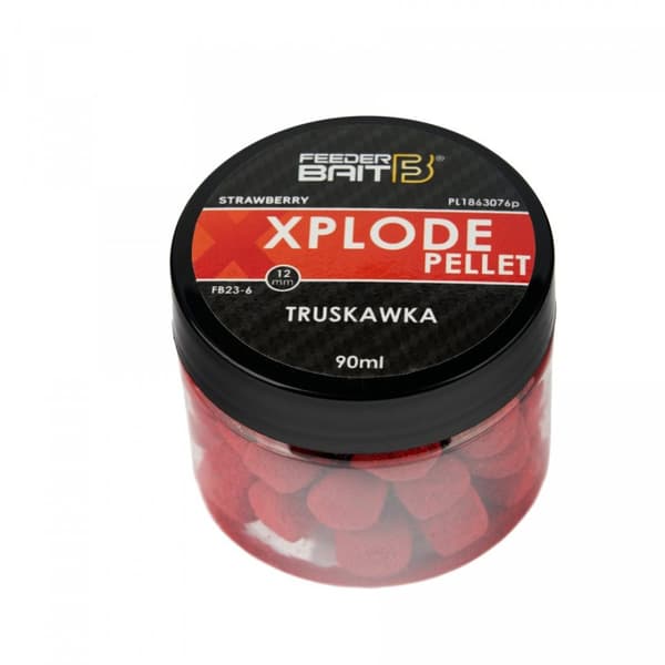 Feeder Bait Xplode PELLET 12mm JORDGUBB 90ml |FB23-6