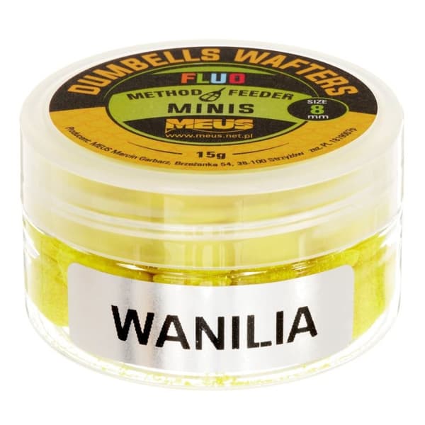 Meus håndvægte Fluo Wafters 8mm MINIS Vanilje 15g |MDWWA