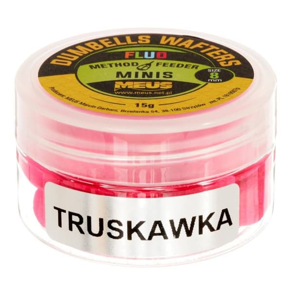 Meus Dumbells Fluo Wafters 8mm MINIS Jordgubb 15g |MDWTKA