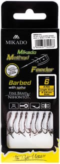 Miniatyrbillede 2 af 3: Method Feeder-forfang med nål, krog nr. 4/fletning 0,16 mm - 8 stk.