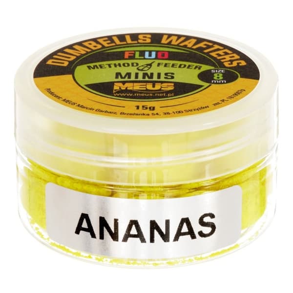 Meus Dumbells Fluo Wafters 8mm MINIS Ananas 15g |MDWAS