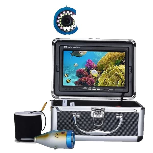 Fiskefinder kamera, 30 LED'er, IP68 vandtæt, 50M med DVR