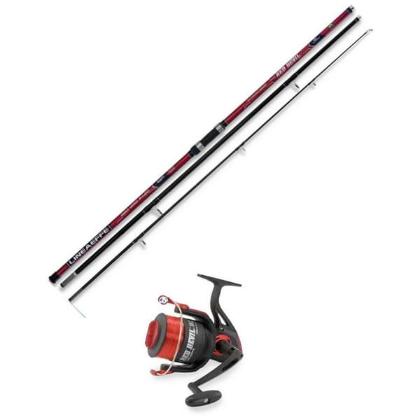 Lineaeffe Surfcasting Combo Extreme Fishing Gear Red Devil Silver 4.20 m / 120-250 g