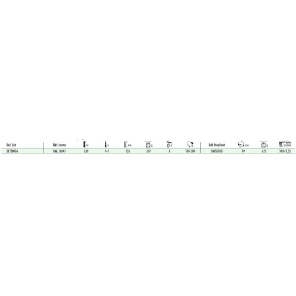 Daiwa Jigging D Wave Svart 1.80 m / 100-300 g