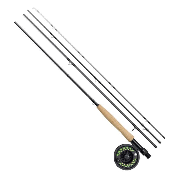 Kinetic Kombination Af Fluefiskeri Airborn Ct Sort 2.75 m / Line 6 / 7