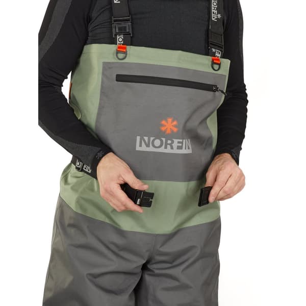 Norfin kahluuhousut Pilot Stockingfoot, harmaa L-S