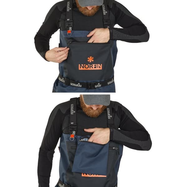 Norfin kahluuhousut saappailla Pilot Bootfoot, musta 44 - XL