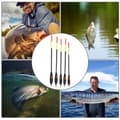 Miniatyrbillede 8 af 8: 5 stk holdbare Balsa træ fiskeflåder Bobber Multipurpose Fisk Foder Baits Tilbehør Kit ( )