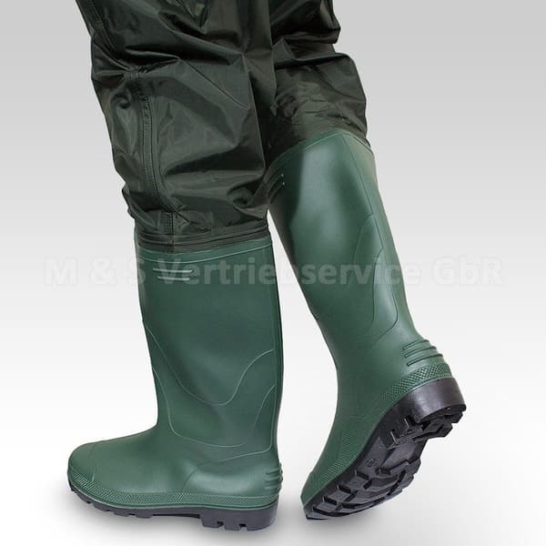 Grønne vandtætte fiskewaders, str. 41. Waders