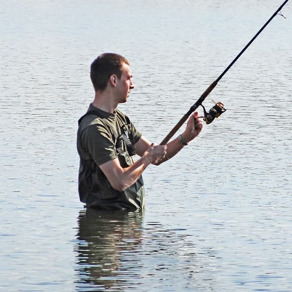 Grønne vandtætte fiskewaders, str. 41. Waders