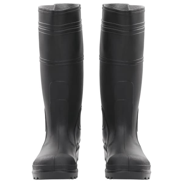 vidaXL Regnstövlar svart strl 38 PVC