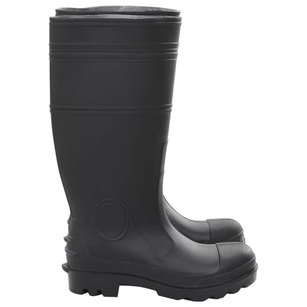 vidaXL Regnstövlar svart strl 38 PVC