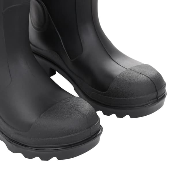 vidaXL Regnstövlar svart strl 38 PVC