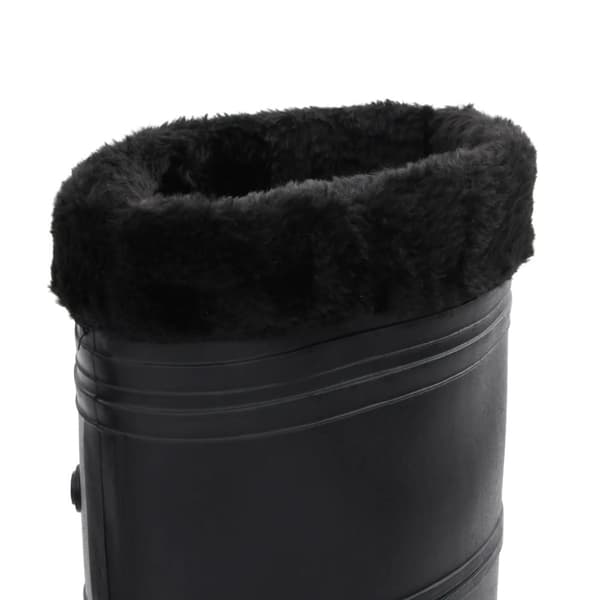 vidaXL Regnstøvler med avtakbare sokker svart str 42 PVC