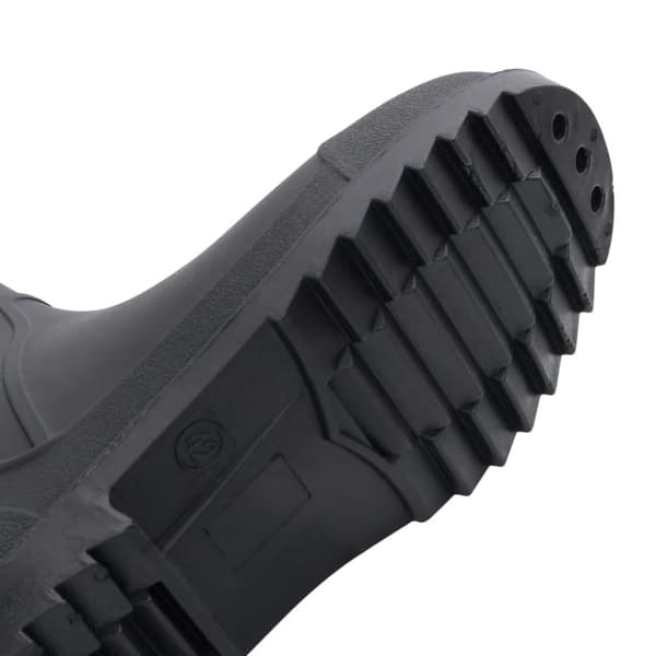 vidaXL Regnstøvler svart str 42 PVC