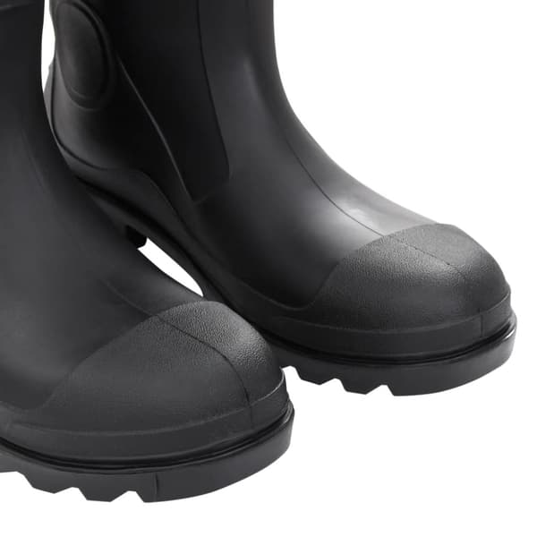 vidaXL Regnstövlar svart strl 46 PVC