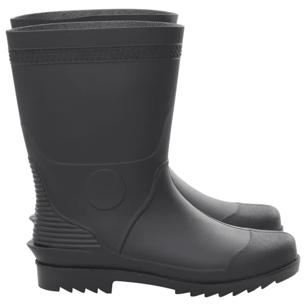 vidaXL Regnstövlar svart strl 44 PVC