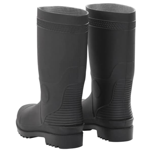 vidaXL Regnstövlar svart strl 40 PVC