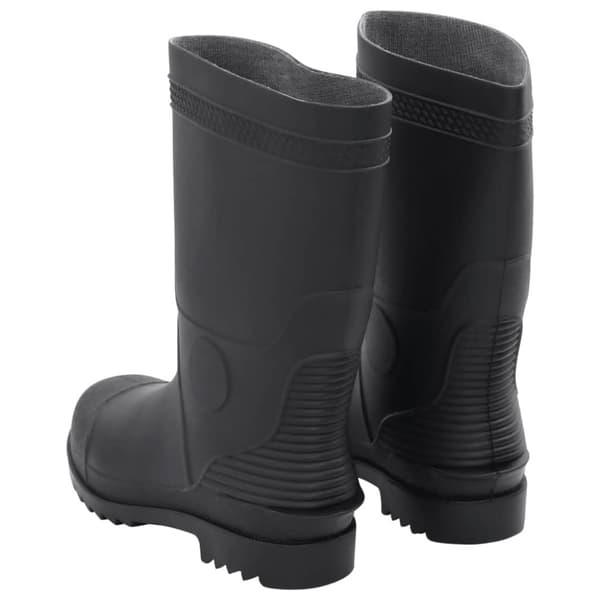vidaXL Regnstövlar svart strl 41 PVC