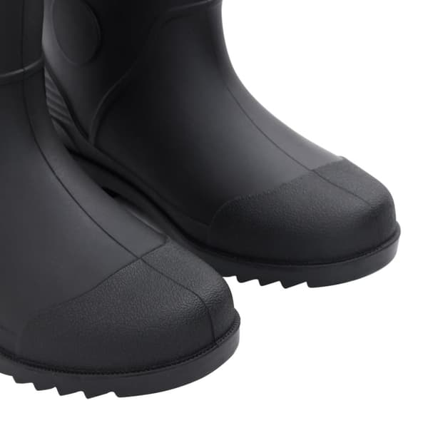 vidaXL Regnstövlar svart strl 41 PVC