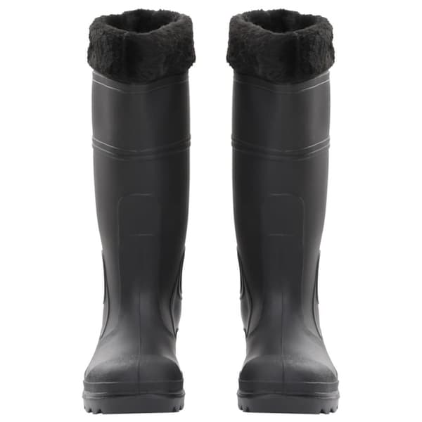 vidaXL Regnstøvler med avtakbare sokker svart str 40 PVC