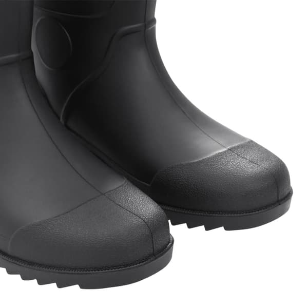 vidaXL Regnstøvler svart str 46 PVC