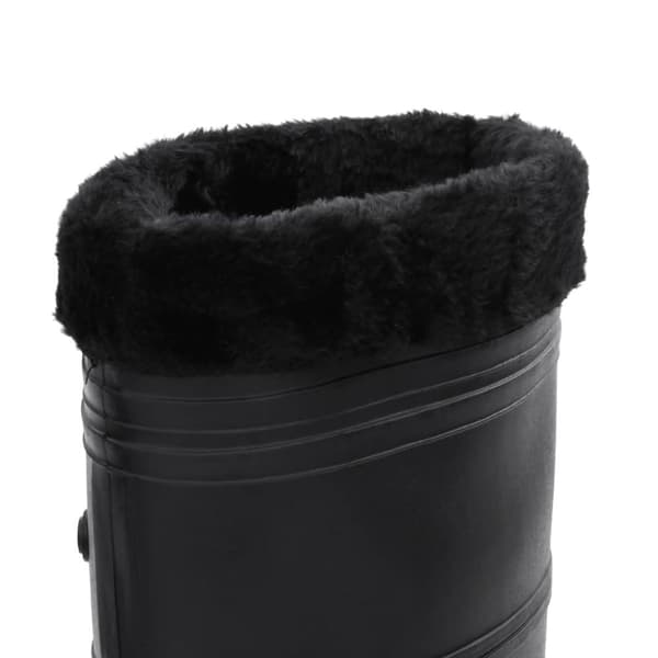 vidaXL Kumisaappaat irrotettava vuori musta koko 43 PVC - Kahluusaappaat