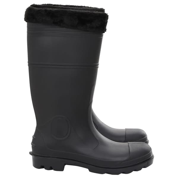 The Living Store Kumisaappaat irrotettava vuori musta koko 46 PVC - Kahluusaappaat