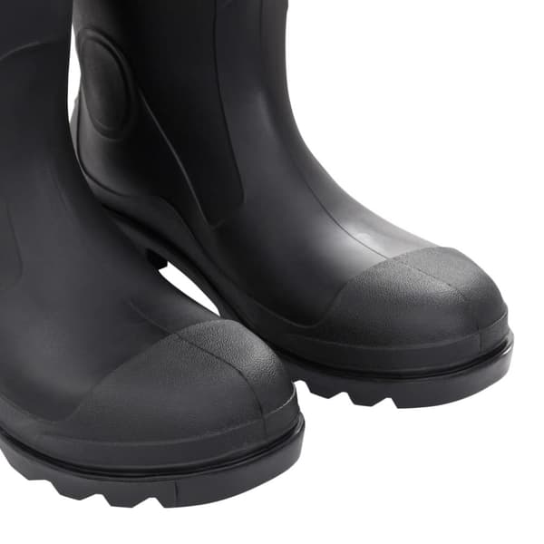 The Living Store Kumisaappaat irrotettava vuori musta koko 46 PVC - Kahluusaappaat