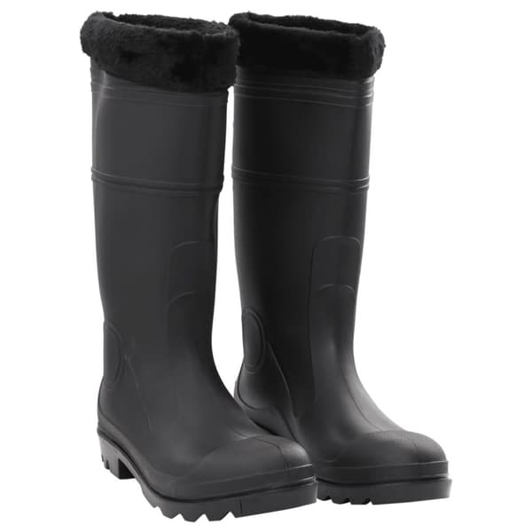 The Living Store Kumisaappaat irrotettava vuori musta koko 46 PVC - Kahluusaappaat