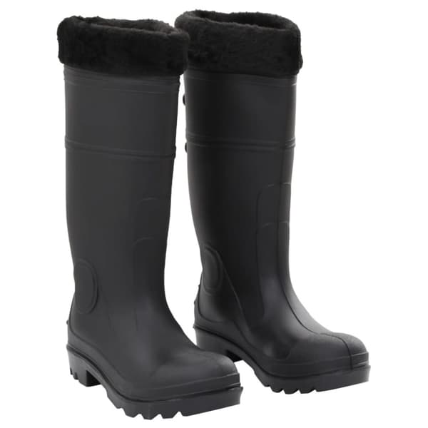 The Living Store Kumisaappaat irrotettava vuori musta koko 38 PVC - Kahluusaappaat
